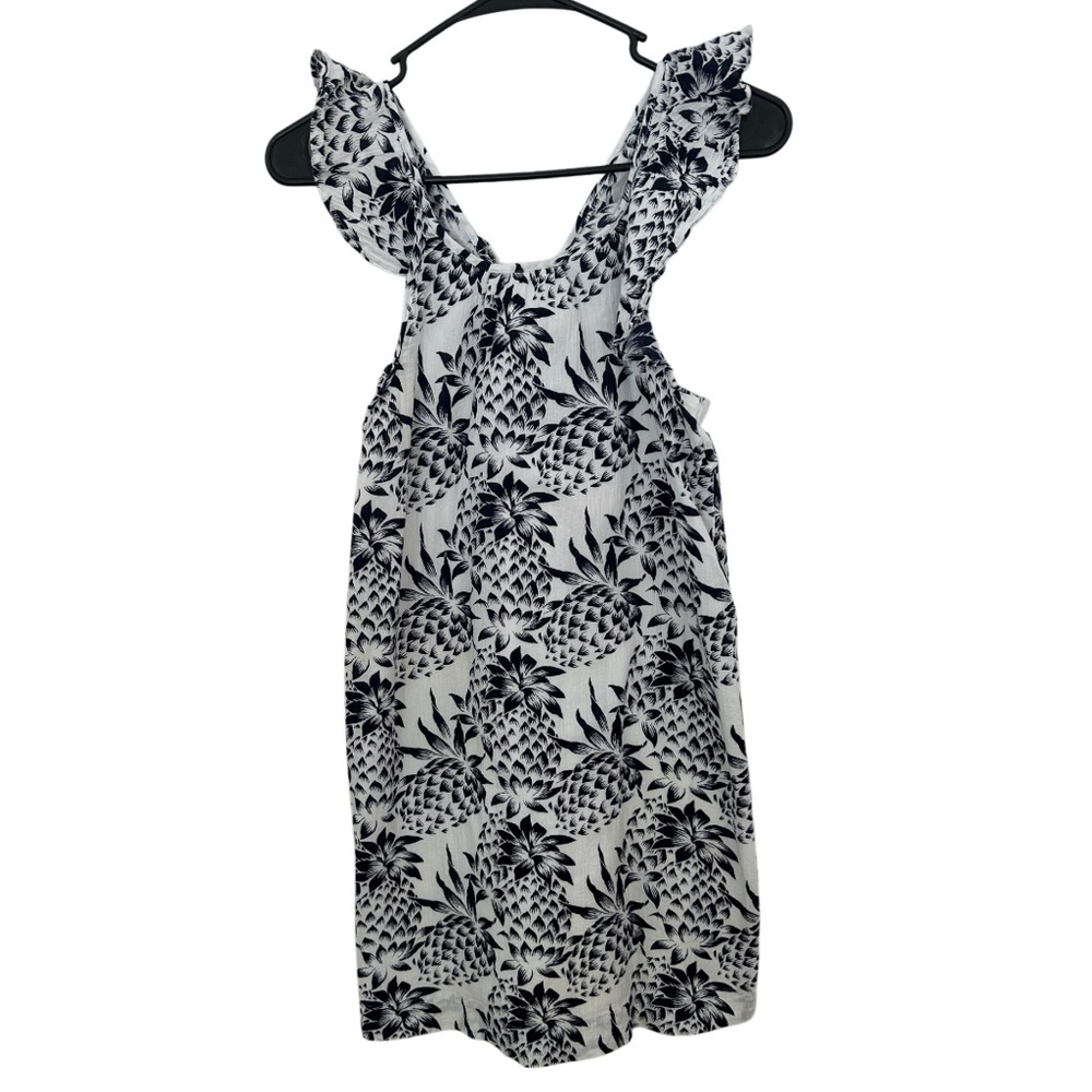 Crewcuts size 10 pineapple ruffle cross back dress